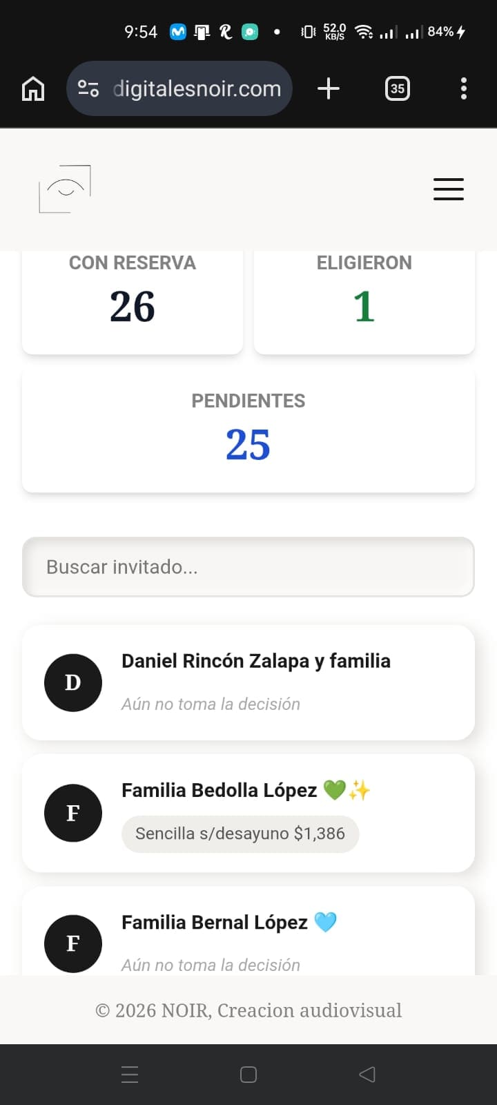 Panel especial