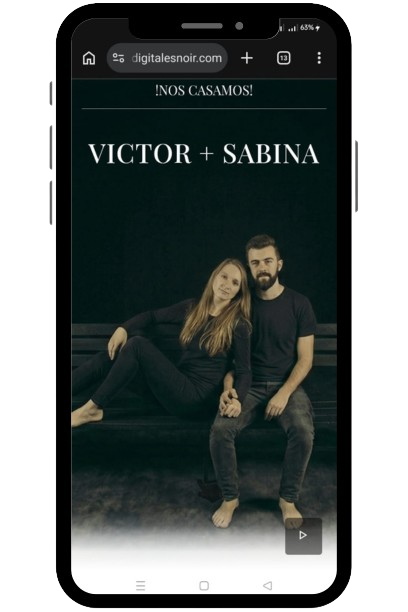 Vista previa celular quince años responsive, diseño en invitación digital