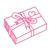 Vista previa icono de regalo, muestra los veneficios en invitación digital
